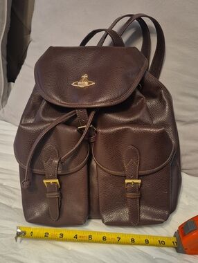 Vivienne Westwood Backpack with Gold Hardware
